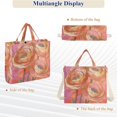 thumbnail image 6 of FORMRS Womens Corduroy Tote Bag Crossbody Shoulder Handbag with Pocket, Abstract Pink Flowers, 6 of 7