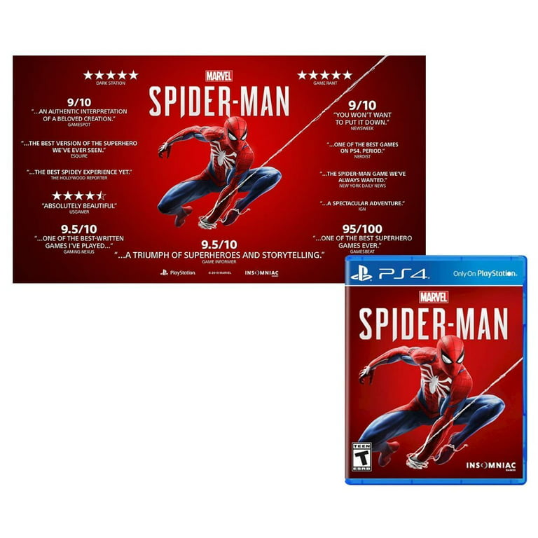 Sony Playstation 4 PRO Limited Edition Marvel's Spider-Man Amazing Red 1TB  Gaming Console with Limited Edition Dualshock 4 Wireless Controller and  Marvel's Spider-Man Game Disc 