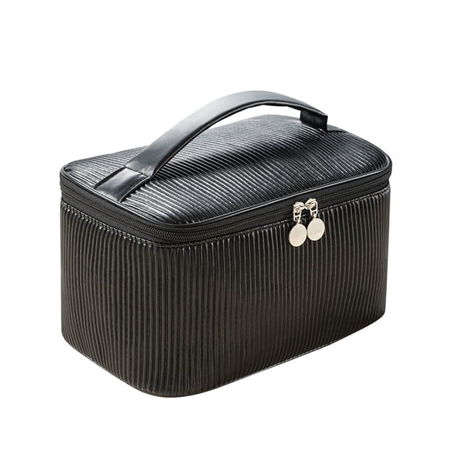 Birdeem Trousse de Maquillage Trousse de Lavage Plissée Voyage Portable Demi-Ronde Sac de Rangement