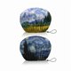 thumbnail image 1 of wonima11 2 PCS Shower Cap Reusable Waterproof Double Layer Elastic Adjustable Hair Bath Caps for Girls Women Cute Aesthetic-Green Blue, 1 of 1