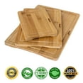 thumbnail image 2 of Bamboo Cutting Board Set of 3, Wood Cutting Board for Meat Cheese Vegetables, Organic Wooden Cutting Boards for Kitchen, Wood Serving Tray, 2 of 10