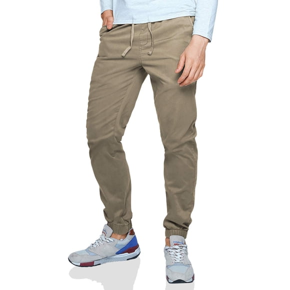 Pantalón chino holgado para hombre, color caqui británico 40