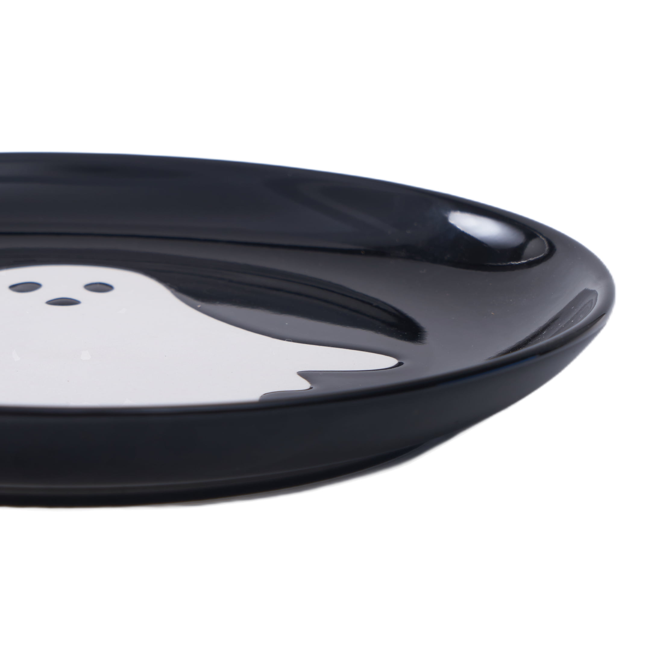 Way to Celebrate Halloween 4pk Ceramic Ghost Appetizer Plates