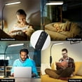 thumbnail image 4 of Metal LED Floor Lamp, 74''H Modern Touchable Floor Lamp with Remote Control, Dimmable Reading Desk Lamp Standing Light for Living Room, Bedroom, 4 of 7