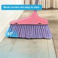 thumbnail image 5 of Summercome Upright Long Handle Dustpan and Brush Broom Set, Lobby Home Modern Comfort Grip Flexible & Durable Sweeper, Pink, 5 of 9