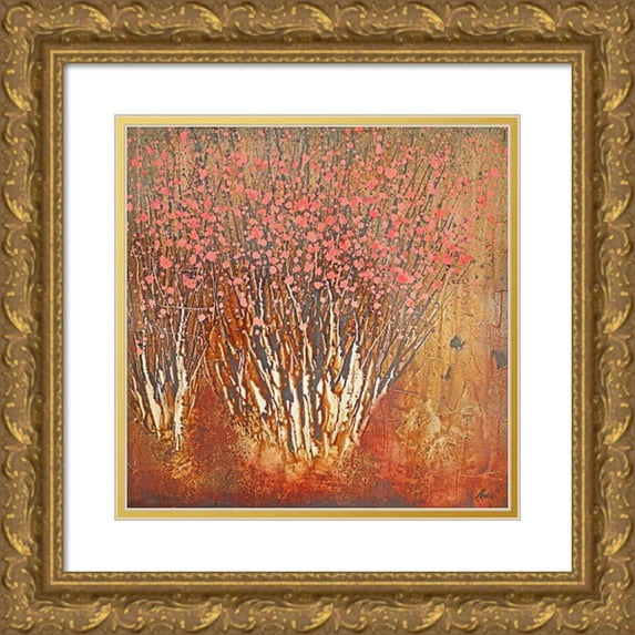 Ares 15x15 Gold Ornate Wood Framed with Double Matting Museum Art Print Titled - Pereclipse