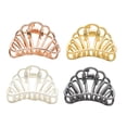 thumbnail image 3 of OUNONA 4Ud Hair Catching Barrette Metal Claw Clips Durable Lightweight Alloy for Casual Hairstyle, 3 of 6