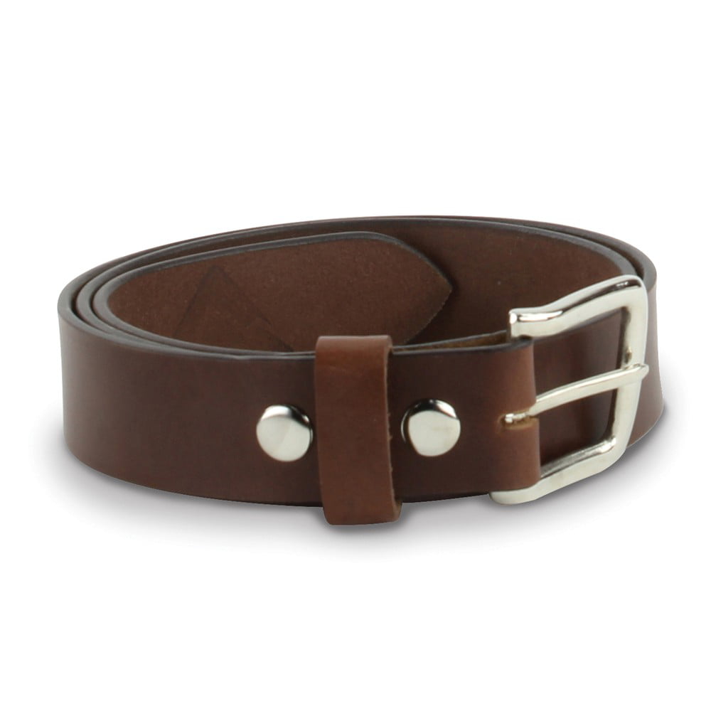 Brown Leather 44 Inch Smooth Leather Belt - Walmart.com