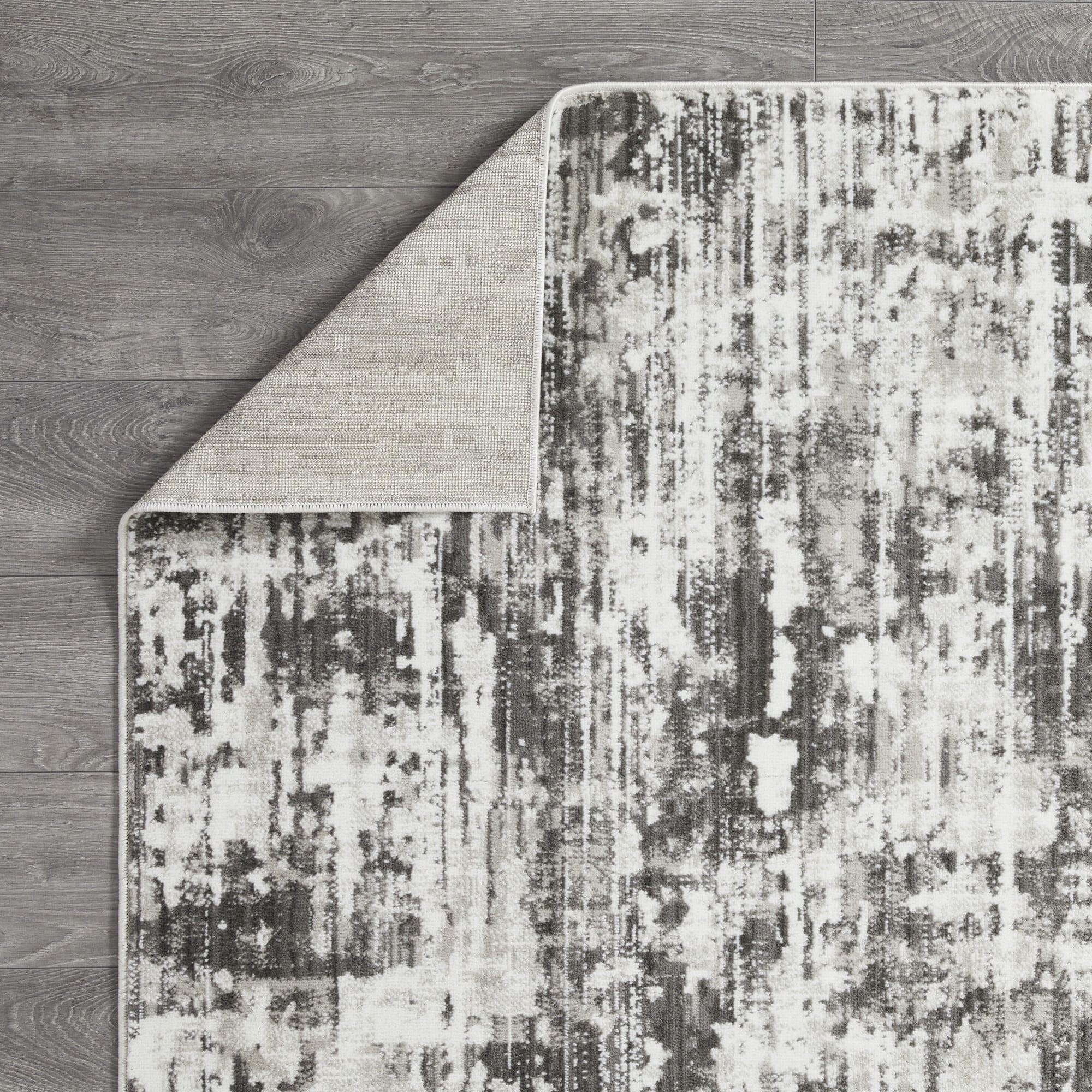 Loomaknoti Rhane Akason 5' x 7' Gray Abstract Indoor Area Rug