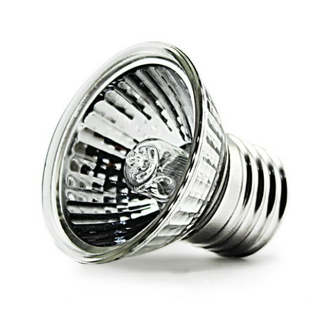 yeacher Reptile Basking Lamp with UVA+UVB, Adjustable Timer & Brightness, 50W Heating Bulb for Turtles, Lizards, and Other Pets, Silver-Plated Anti-Oxidation Design