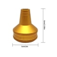 thumbnail image 4 of Advancent Accesorio de captura a prueba de viento de aleación de aluminio con filtro receptor encendedores oro Advancent HA002559-01B, 4 of 6