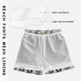 thumbnail image 3 of FORMRS Boys Swim Trunks Quick Dry Mesh Liner Boardshorts Sizes XS-XL, Cute Cat Faces, 3 of 7