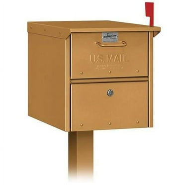 Salsbury 4325D-BRS Designer Roadside Mailbox Brass