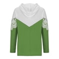 thumbnail image 6 of HAPIMO Savings Women's Fashion Hoodie Sweatshirt T-Shirt Clothes for Women Striped Color Block Tops Pockets Drawstring Pullover Cozy Casual Sweatshirt Long Sleeve Blouse Green XXL, 6 of 7