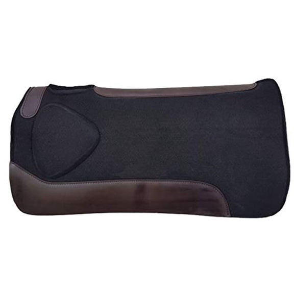 Showman 31" x 31" Black Felt Saddle Pad w/ Built Up Shoulder