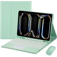 thumbnail image 1 of Funda con teclado táctil para iPad Pro de 11 pulgadas (M4) de 5.ª generación 2024, con ratón - Teclado Bluetooth táctil magnéticamente desmontable, 1 of 8