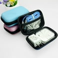 thumbnail image 6 of Earphone Storage Case with Hard Shell - Zippered Pouch Box for USB Cable Charging Cord Earbuds Wired Earphones Jewelry Coin and Small Gadgets Travel Organizer Bag, 6 of 6