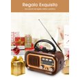 thumbnail image 3 of Altavoz Radio Vintage Bluetooths, 3 Bandas, Multifuncional, Port&aacute;til, Radio Am FM con MP3 WMA WAV, Dise&ntilde;o Retro, Antena Externa, Bater&iacute;a Incluida (RXBT628), 3 of 8