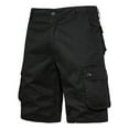 thumbnail image 2 of Lovskoo Cargo Shorts for Men Trendy Sports Multi Pockets Casual Summer Solid Color Zipper Shorts Black, 2 of 6