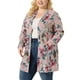 thumbnail image 4 of Cárdigan ligero floral para mujer de talla grande Agnes Orinda 1X Rosa, 4 of 6