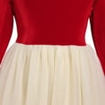 thumbnail image 4 of IDOPIP Toddler Baby Girls Velvet Tutu Dress Long Sleeve Christmas Party Wedding Dresses Fall Winter Clothes, 4 of 7