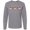 AC-Heather Grey, variant on Inktastic Sock Monkey Heart Border Long Sleeve T-Shirt