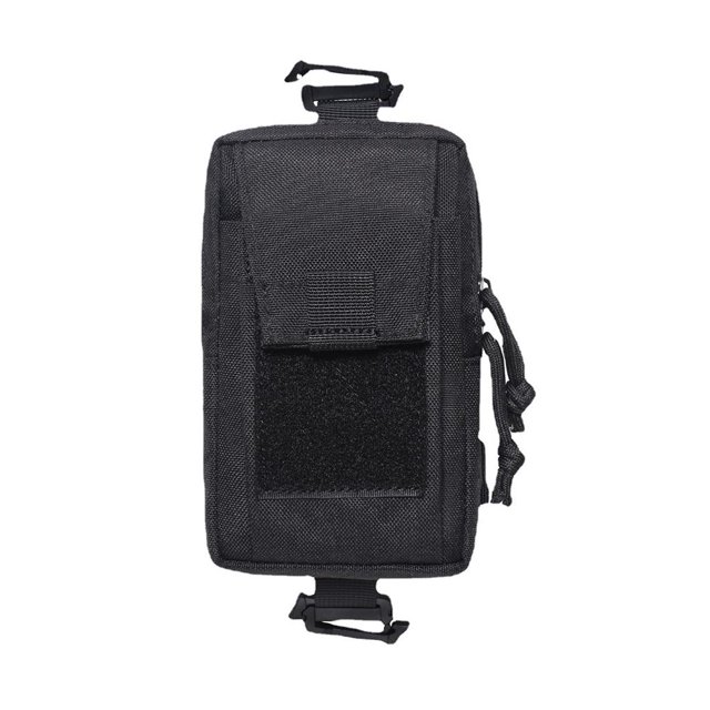 100D Nylon cinturón cintura paquete bolsa impermeable Molle teléfono bolsa para senderismo (negro) Ehuebsd Para Estrenar
