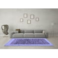 thumbnail image 3 of Ahgly Company Indoor Rectangle Abstract Blue Modern Area Rugs, 2' x 4', 3 of 4