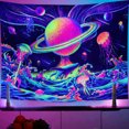 thumbnail image 3 of JM Colorido planeta UV luminoso tapiz decoración del hogar fiesta luminoso tapiz 130x150cm JM, 3 of 5
