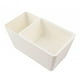 thumbnail image 3 of Organizador de almacenamiento de alimentos, escurridor de cocina, frutero desmontable de doble capa para refrigerios Blanco, 3 of 9