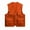 Orange, variant on Women's Fall/Winter Warm Fashion Stand up Neck Sports Composite Casual Vest Yellow M(M)