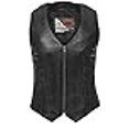 thumbnail image 3 of First Mfg Co - Savannah - Women's Motorcycle Biker Riding Black Leather Vest - 5X Large - Back Lacing, 3 of 4