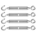 thumbnail image 4 of Spptty 4PCS M10 Stainless Steel Turn Buckle Rigging Screw Closed Body Jaw Turnbuckle Boat Tool,Wire Rope Tension Screw,Stainless Steel 304 Hook Eye Turnbuckle, 4 of 8