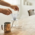 thumbnail image 3 of Stainless Steel Coffee Dripper Handheld Coffee Drip Filter Cup Tea Slag Funnel, 3 of 8