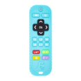 thumbnail image 3 of teething chew toys,tv remote control silicone toddlers teething toys,baby teething Early Educational,newborn teething chew toy montessori,infants montessori sensory development Blue Sunnimix juguetes para masticar la dentición, 3 of 8