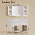 thumbnail image 2 of Soda Candy Makeup Organizer for Vanity with 2 Large Drawers & Brush Holder, Countertop Cosmetic Storage for Bathroom & Dresser, Multi-Purpose Organizer for Lipsticks, Perfumes, Eyeshadows, Skincare, 2 of 7