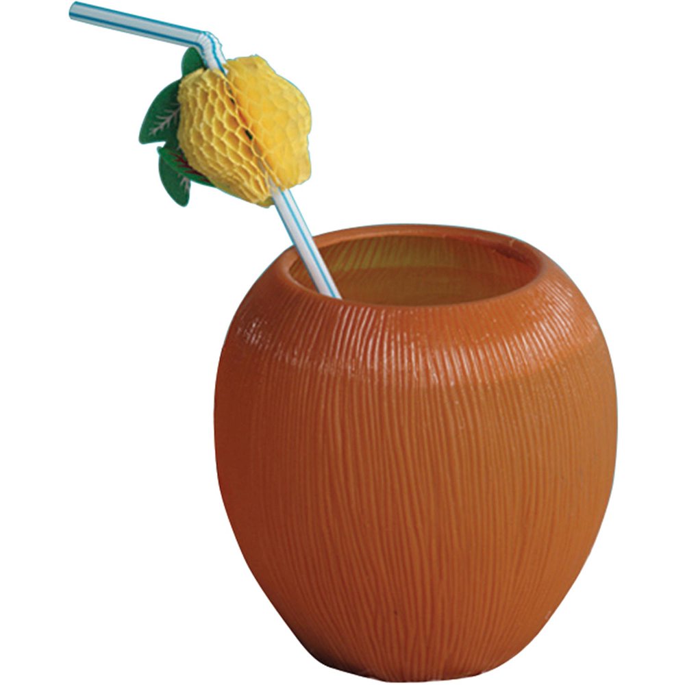 Coconut Shaped Plastic Cup 18 oz