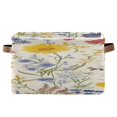 thumbnail image 2 of Vintage Style Colorful Cosmos Bipinnatus Square Storage Bins with Handles Collapsible Containing Box 2 Packs, 2 of 9