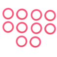 thumbnail image 1 of Seitruly 10x Barber Hairdressing Shears Scissors Finger Inserts Grips  Ring plantillas de cejas Rosa roja 10 piezas, 1 of 1
