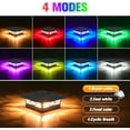 Solar Fence Post Cap Light Outdoor Waterproof RGB Color Changing Modes