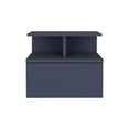 thumbnail image 7 of Depot E-Shop Healy Nightstand, 1 Drawer, 2 Shelves, Alby Blue, 7 of 7