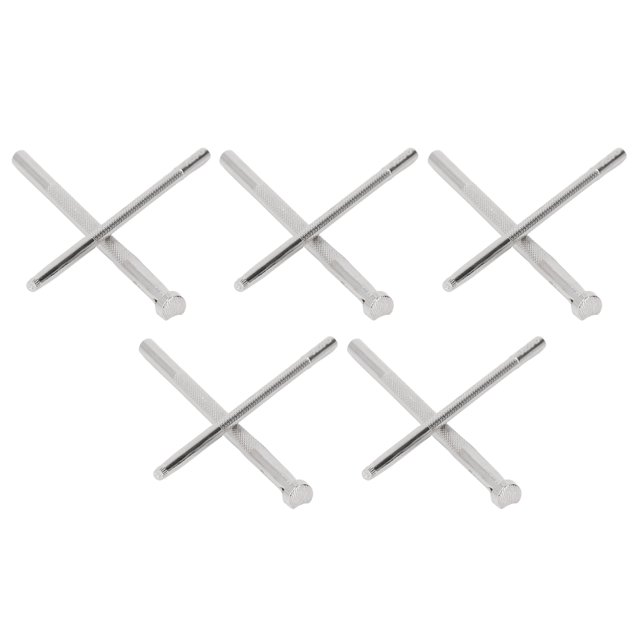 Herramientas De Estampado De Cuero, 5 Uds., 8x9,5mm, 5 Uds., Mango Antideslizante De Aleación De Acero De 3,8mm, Punzón Para Sello De Cuero Para Manualidades De Cuero, 10 Uds.
