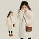 thumbnail image 1 of 5 6 8 10 12 años Chaqueta de felpa de invierno para niñas Color sólido Abrigo de piel de princesa de moda abrigado Regalos de Navidad Ropa para niños, 1 of 5