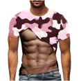 thumbnail image 3 of LIBRCLO T-Shirts Graphiques pour Hommes Manches Courtes Col Rond Confortable T-Shirts Muscle, Taille m, 3 of 5