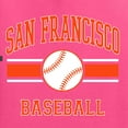 thumbnail image 6 of Wild Bobby City of San Francisco Baseball Fantasy Fan Sports Men's T-Shirt, Neon Pink, 5X-Large, 6 of 6