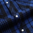 thumbnail image 4 of AZoiNM Men's Slim Fit Brushed Flannel Plaid Shirt Long Sleeve Button Down Shirt for Fall, 4 of 7