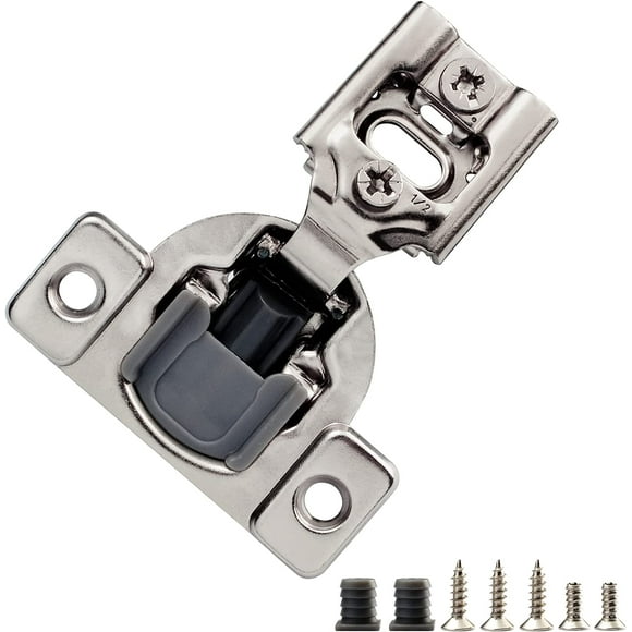 Exquisite 50 Pack 1/2" Overlay 2D Soft Close Hinges for Face Frame Kitchen Cabinet, 3 Way Adjustability, Quiet Self-Shut Door,105 Degree 1/2 inch Overlay delivering a touch of luxury for your home