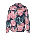 thumbnail image 3 of Fotbe Rose Flowers Men's Women's UPF 50+ Sun Protection Jacket Hooded Cooling Shirt with Pockets Hiking Outdoor Performance-Small, 3 of 9