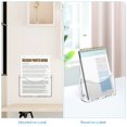 thumbnail image 3 of MLINS 2pcs Brochure Stand Pamphlet Holder Magazine Display Stand Desk Document Holder Transparent Sign Holder Workspace Organizer A5, 3 of 7