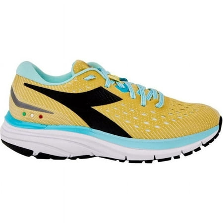 Diadora Women's Mythos Blushield 6 Running Shoes, Yellow, 7.5 B(M) US